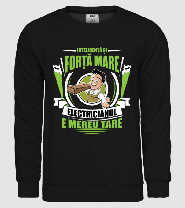 Inteligență și forță mare, tâmplarul e mereu tare model negru pe tricou