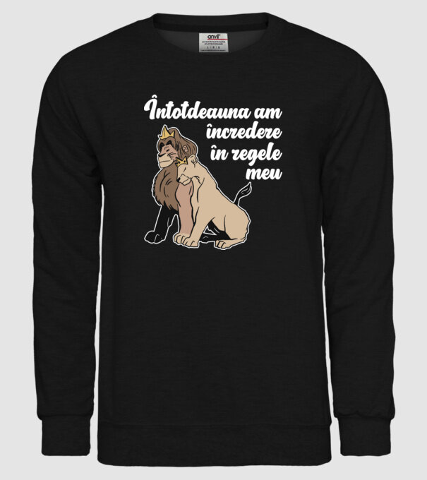 Întotdeauna am încredere în regele meu model negru pe tricou