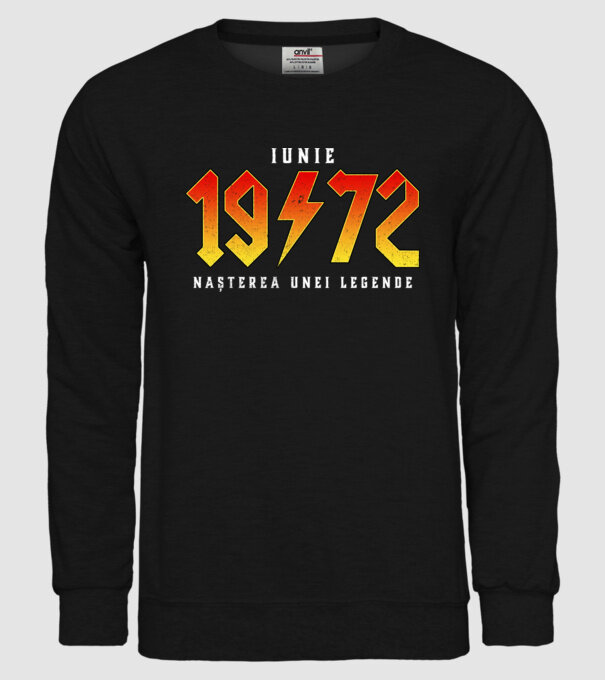 Iunie - 1972 - nașterea unei legende model negru pe tricou