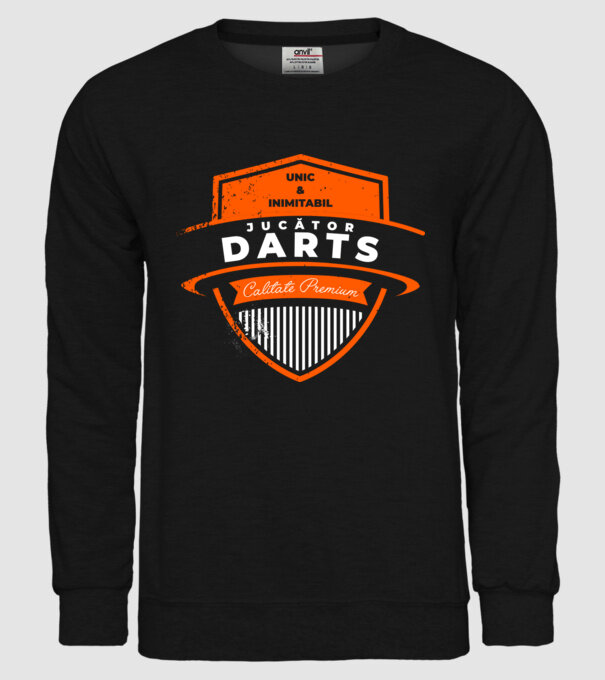 jucător darts unic și inimitabil - calitate premium model negru pe tricou