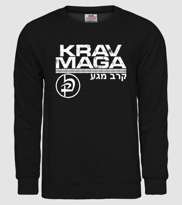 Krav Maga model negru pe tricou