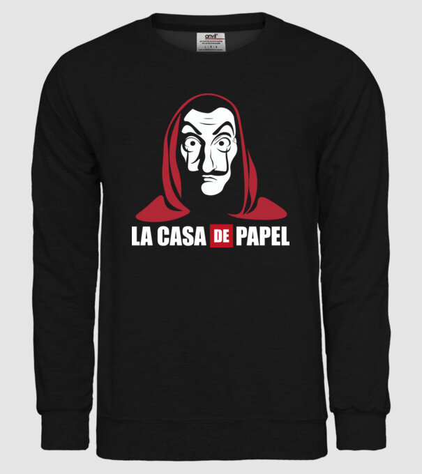la cas de papel logo model negru pe tricou