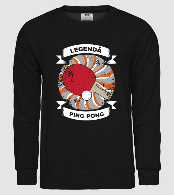 legendă Ping Pong model negru pe tricou