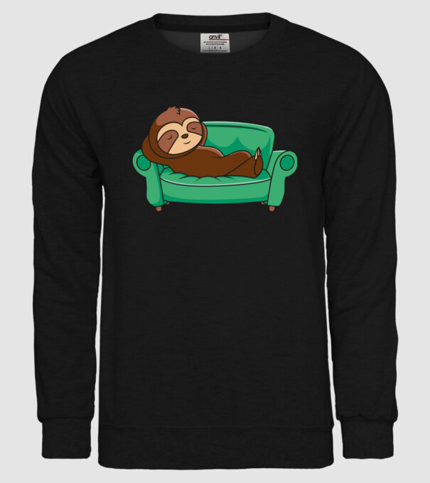 Leneș model negru pe tricou