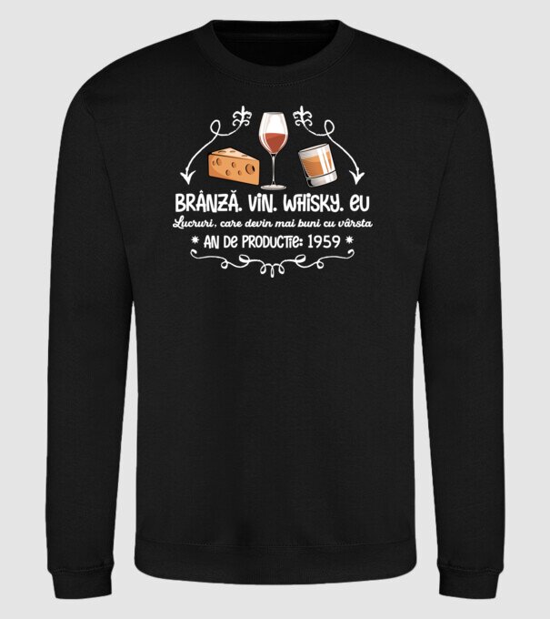 Lucruri, care devin mai buni cu vârsta 1959 65 de ani model negru pe tricou