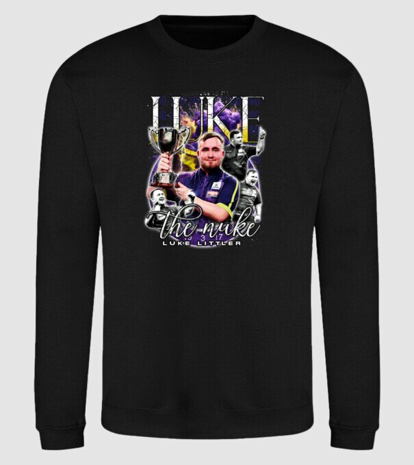Luke the nuke model negru pe tricou