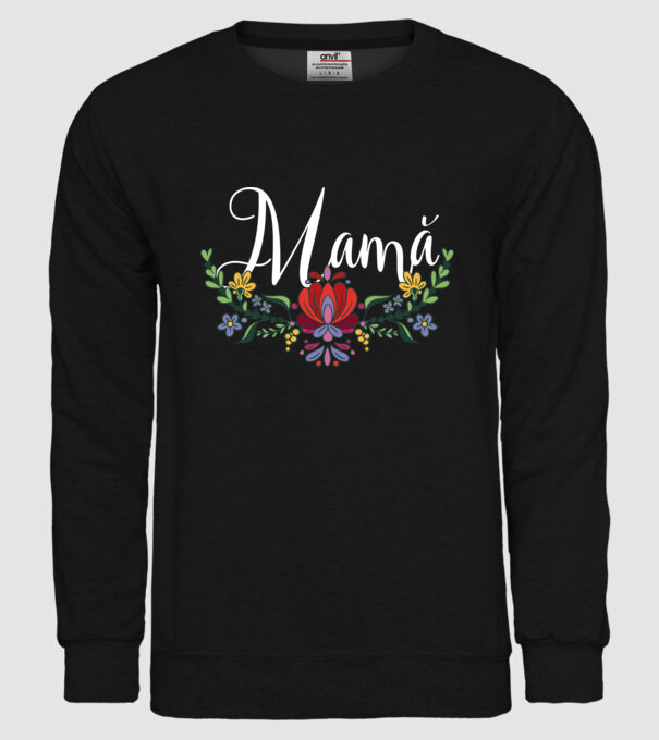 Mamă model negru pe tricou
