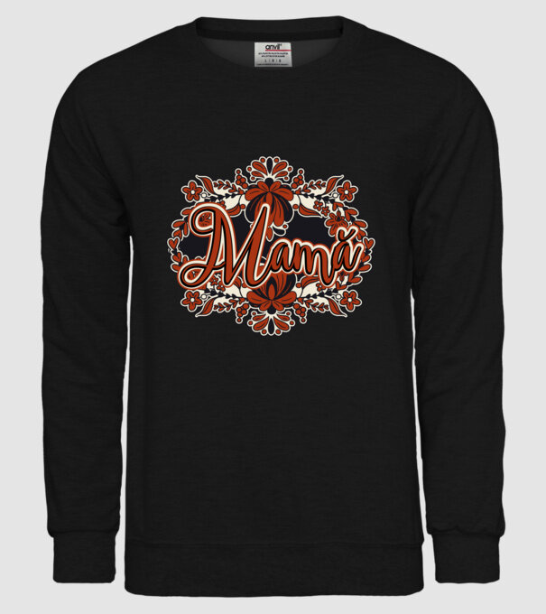 Mamă model negru pe tricou