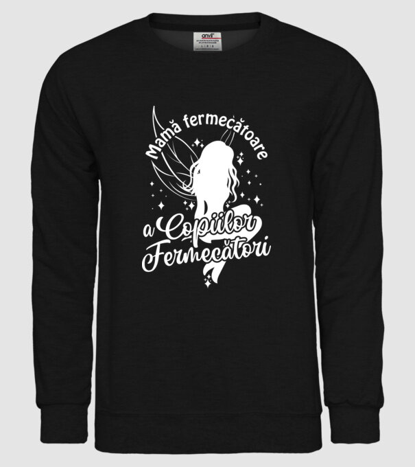 Mamă fermecătoare a copiilor fermecători model negru pe tricou