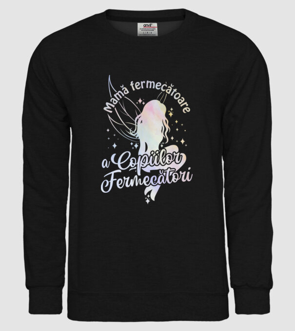 Mamă fermecătoare a copiilor fermecători model negru pe tricou