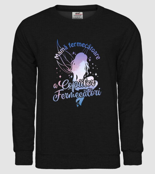 Mamă fermecătoare a copiilor fermecători model negru pe tricou