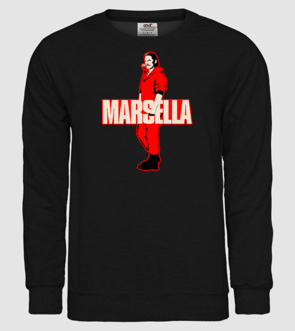 mareille la casa de papel model negru pe tricou