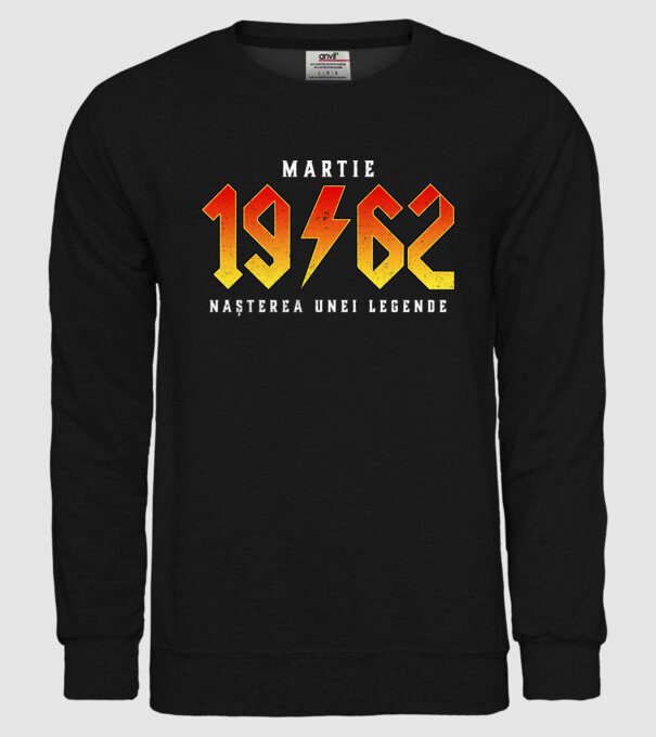 Martie - 1962 - nașterea unei legende model negru pe tricou