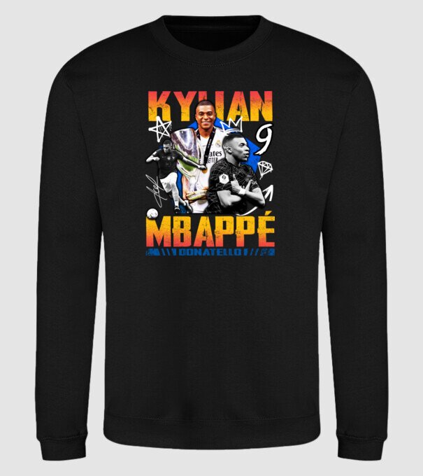 Mbappé tribute model negru pe tricou