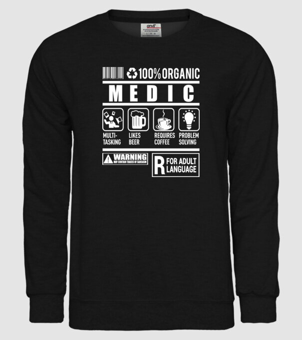 MEDIC model negru pe tricou