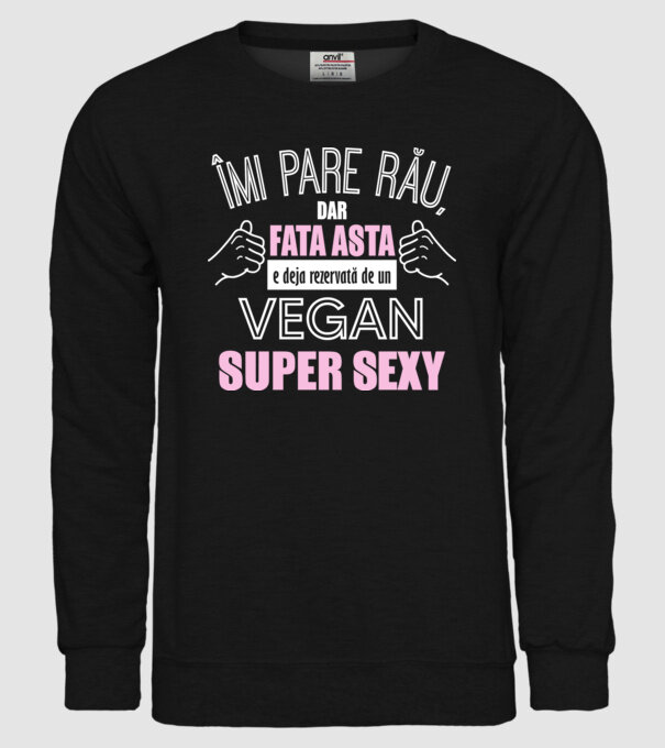 mi pare rău, dar fata asta e deja rezervată de un vegan super sexy model negru pe tricou