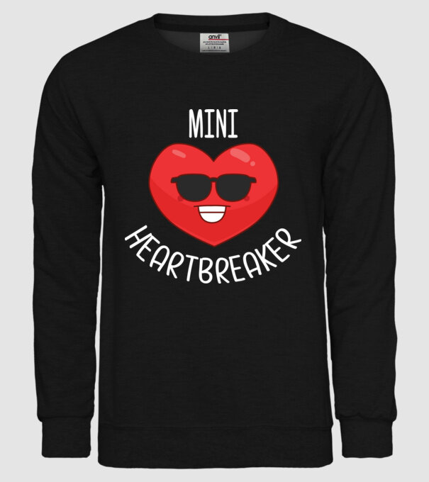mini heartbreaker model negru pe tricou