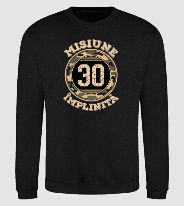 Misiune împlinită 30 model negru pe tricou