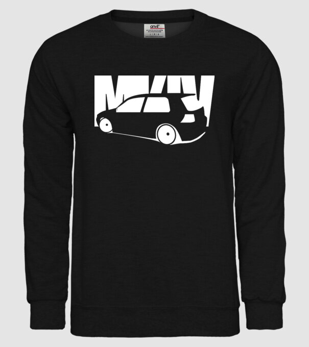 MK4-Golf model negru pe tricou