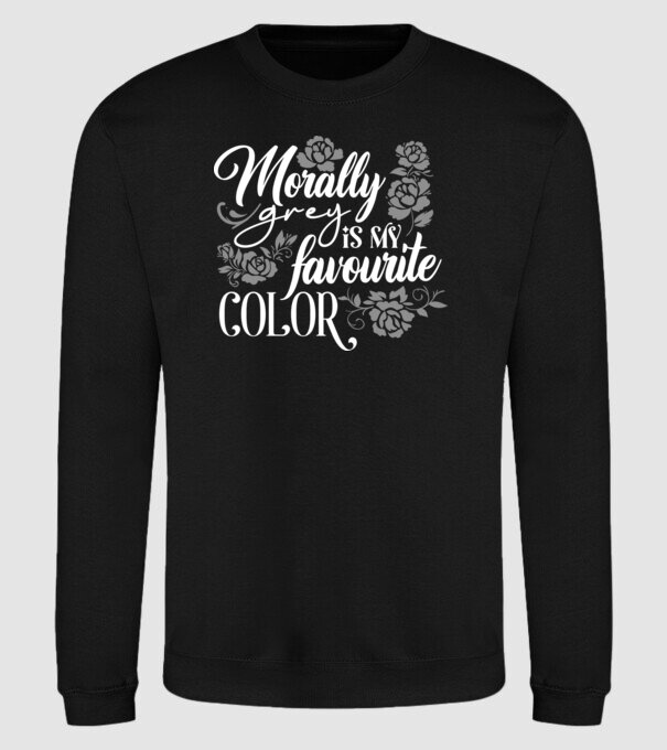 Moraly Gray is my favorite color model negru pe tricou