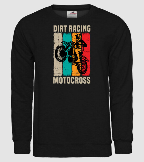 motocross model negru pe tricou