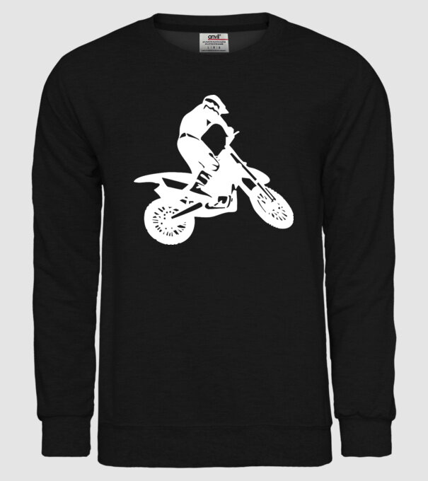 Mountain Bike model negru pe tricou
