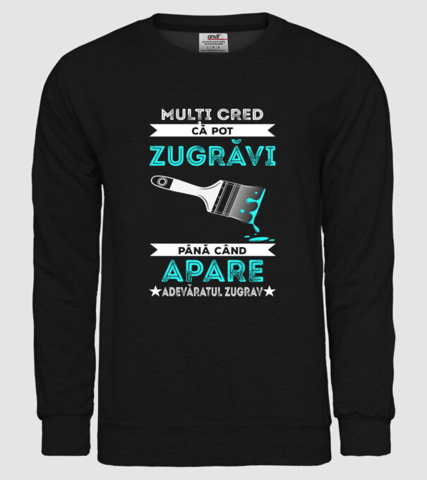 Mulți cred că pot zugrăvi până când apare adevăratul zugrav model negru pe tricou
