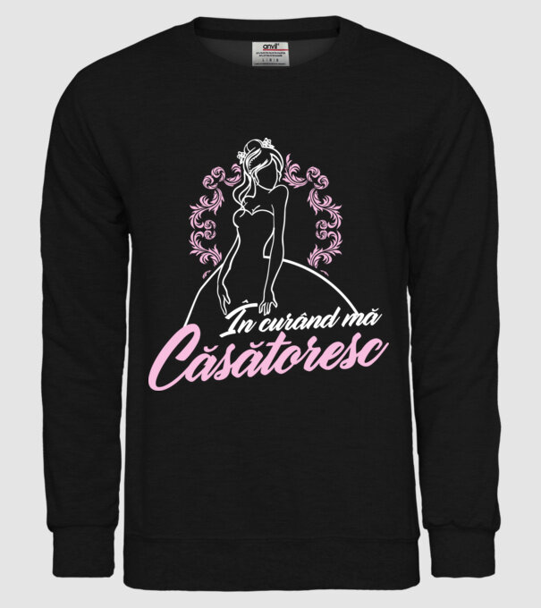 În curând mă căsătoresc model negru pe tricou