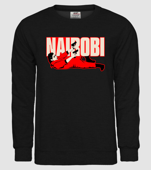 nairobi la casa de papel model negru pe tricou
