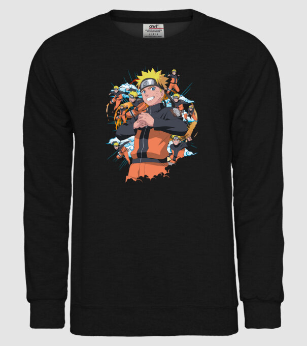NARUTO model negru pe tricou
