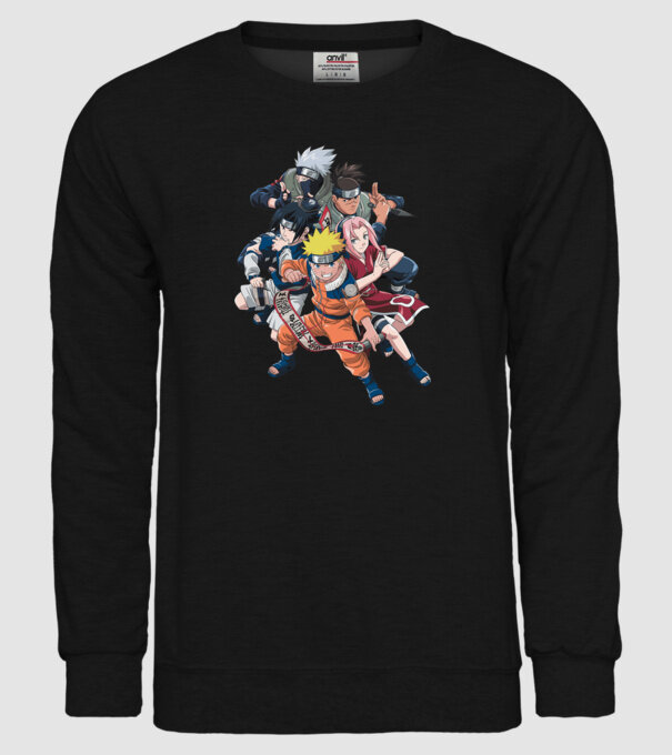 NARUTO model negru pe tricou