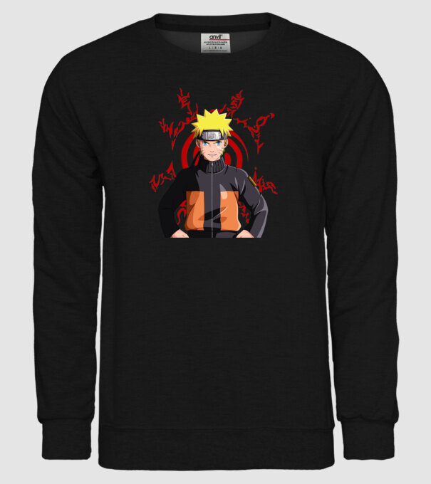 NARUTO model negru pe tricou