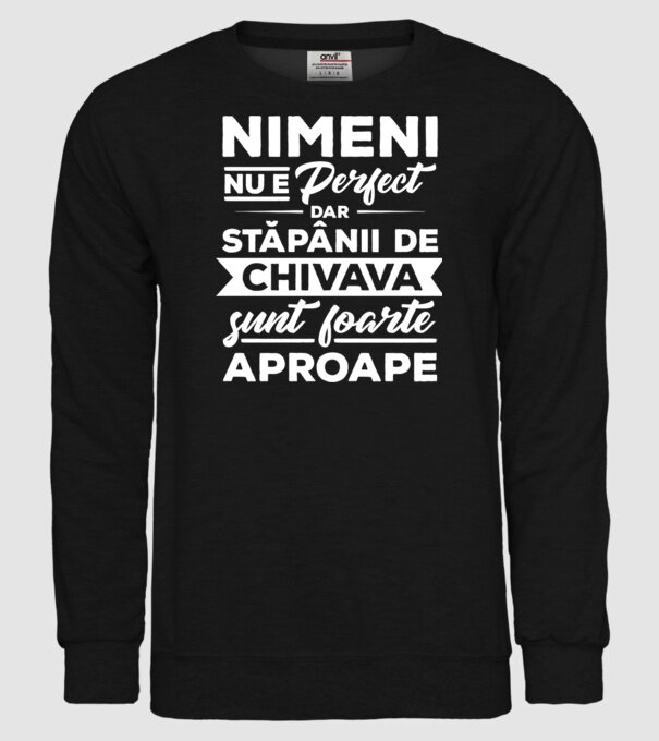nimeni nu e perfect, dar stăpânii de chivava sunt foarte aproape model negru pe tricou