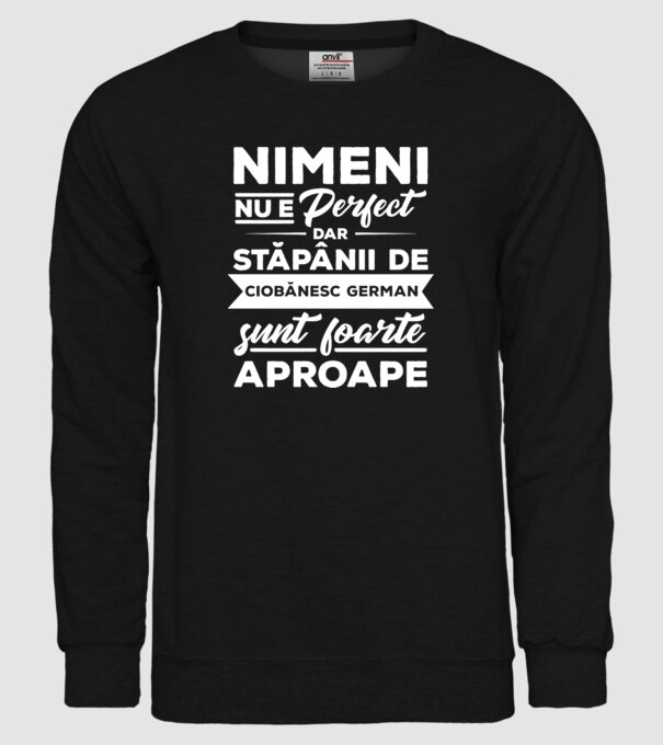 nimeni nu e perfect, dar stăpânii de ciobănesc german sunt foarte aproape model negru pe tricou