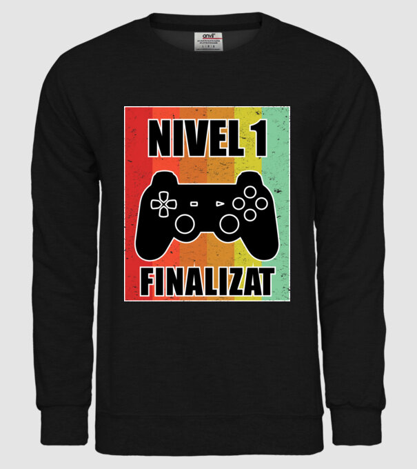 Nivel 1 finalizat model negru pe tricou