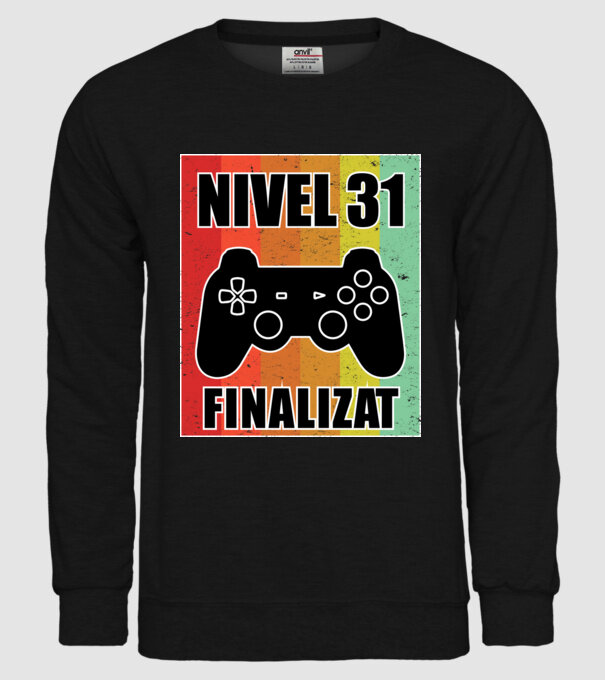 Nivel 31 finalizat model negru pe tricou