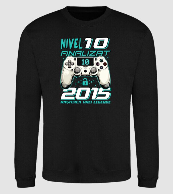 Nivel finalizat 10 2015 model negru pe tricou