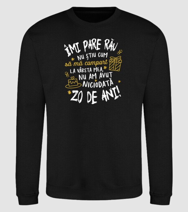 Nu am avut niciodată 20 de ani model negru pe tricou