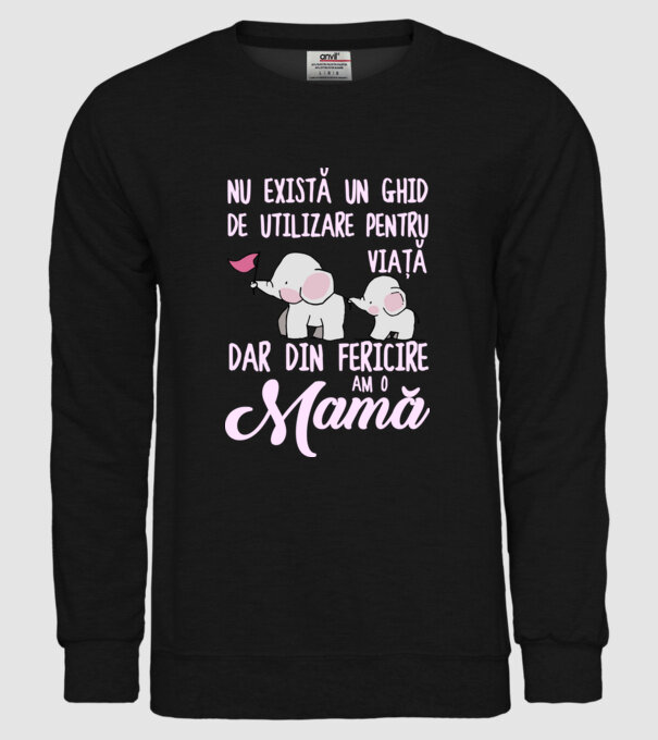 Nu există un ghid de utilizare pentru viață, dar din fericire am o mamă model negru pe tricou