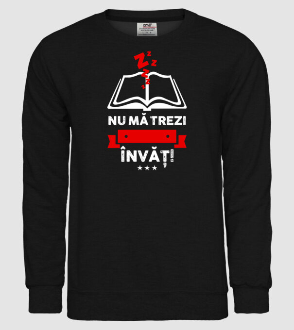 Nu mă trezi, învăț model negru pe tricou