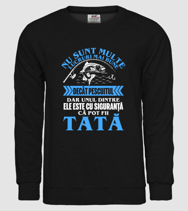 nu sunt multe lucruri mai bune decât pescuitul, dar unul dintre ele este cu siguranță că pot fii tată model negru pe tricou