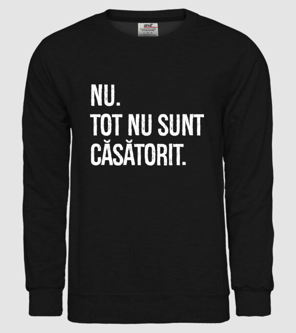 nu. tot nu sunt căsătorit. model negru pe tricou