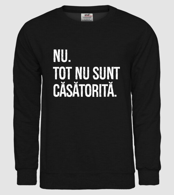 nu. tot nu sunt căsătorită. model negru pe tricou