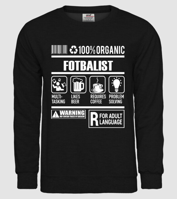 FOTBALIST model negru pe tricou