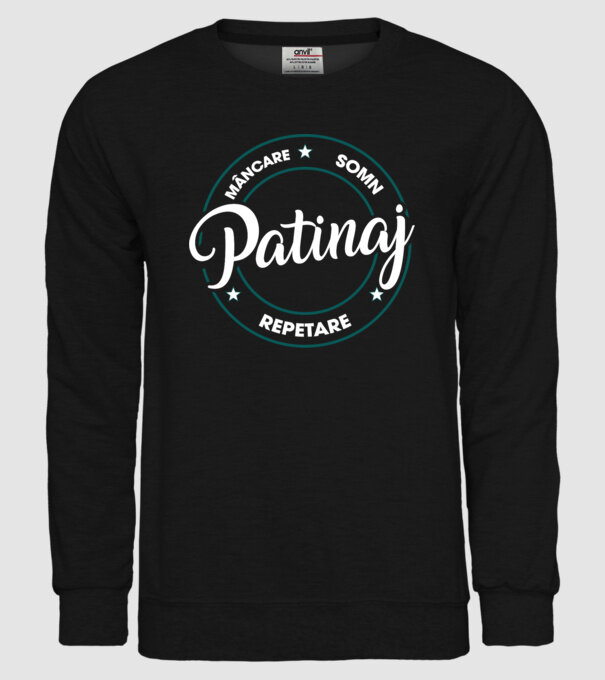 patinaj model negru pe tricou