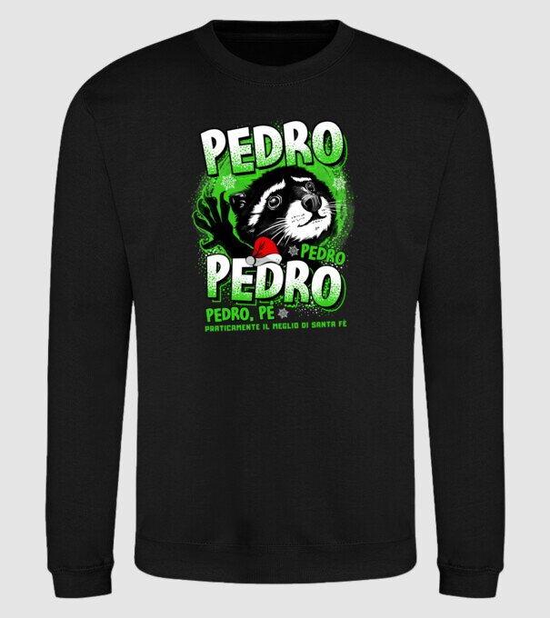 Pedro pedro christmas model negru pe tricou