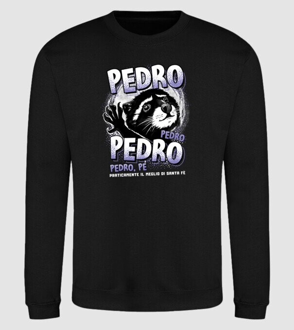 PEDRO PEDRO PEDRO model negru pe tricou
