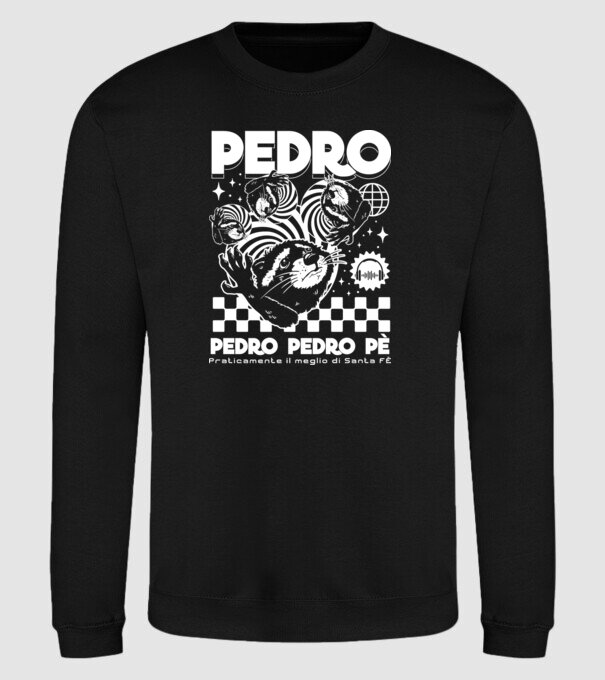 Pedro techno model negru pe tricou