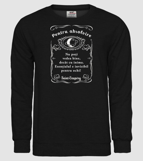 pentru absolvire model negru pe tricou