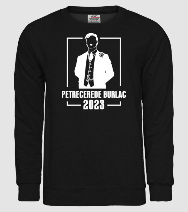 Petrecere de burlac model negru pe tricou